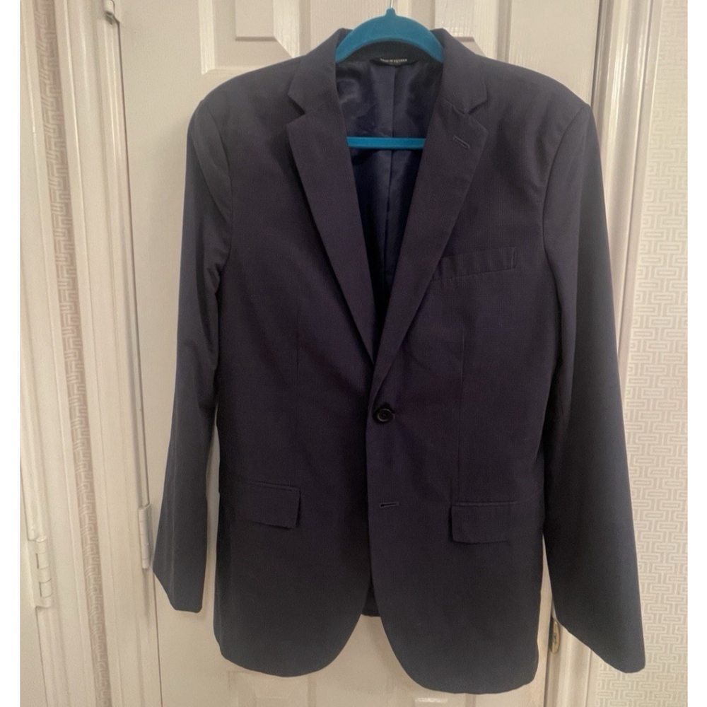 J.CREW Ludlow Gray Plaid Check Cotton Blazer Sport Coat Jacket RARE - 40R